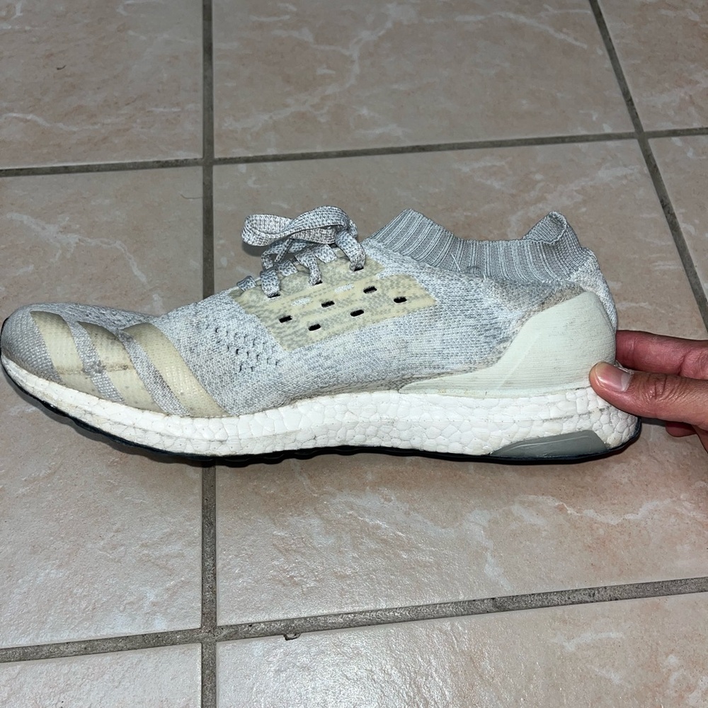adidas Gray and Cream Athletic Shoes